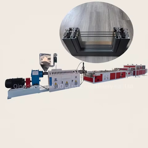 PVC WPC Plastic Profile Extrusion Line Door Window Frame Profile Twin Screw Extruder Manufacturing Equipment