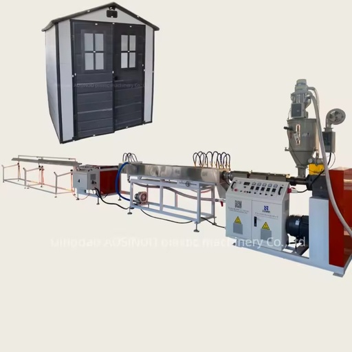 Complete Plastic Extrusion Line PVC Plastic Steel Door Window Profile Machine PP Outdoor Tool Shed Panel Production Equipment