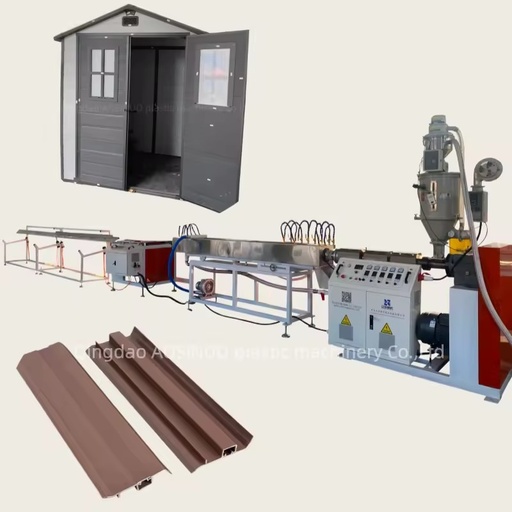Single Screw Extruder PP Outdoor Tool Panel Equipment PVC Plastic Steel Door & Window Profile Production Line