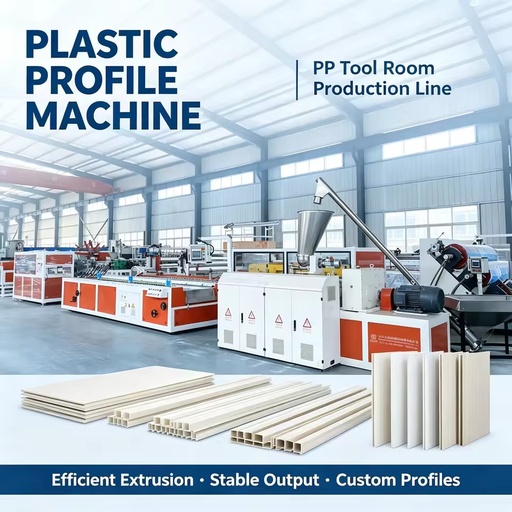 Thickened Material PVC Garden Tool Shed Profile Extruder Movable Prefab House Extrusion Equipment