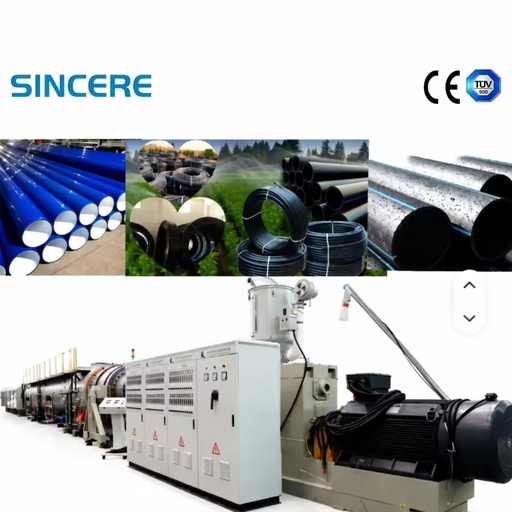 Multi-purpose Single-screw Pipe Extruder | HDPE PPR MPP Gas Water Supply Pipe Making Equipment Energy Saving High-Accuracy