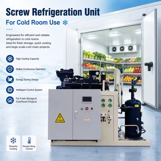 Professional Screw Condensing Unit for Refrigeration Engineering Companies Cold Storage Builders and Contractors