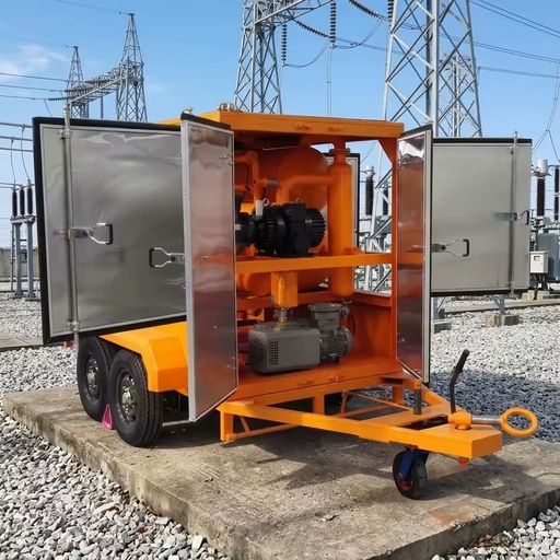 Trailer-Mounted Insulating Oil Purifier for Substation Maintenance