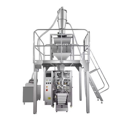 Masala Powder Packing Machine | Vertical FFS with Vacuum Feeder & Dust-Proof