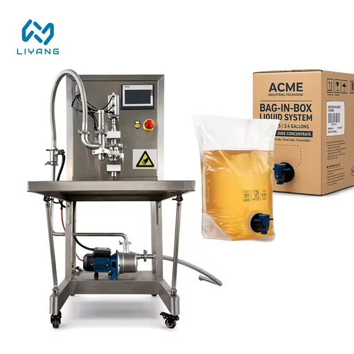 Automatic Aseptic Bib Bag in Box Filling & Capping Machine with PLC Gear Motor for 1-30L Water Oil Juice Wine Milk