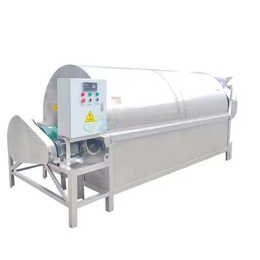 New Automatic Stainless Steel Compost Manure Rotary Drum Dryer with Motor for Fertilizer Biomass Sand & Food Processing