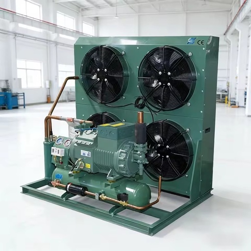 Semi-Hermetic Piston Compressor Air Condenser Cooler Unit 3hp 5hp 10hp 15hp 20hp 25hp Refrigeration Condenser Unit for Cold Room