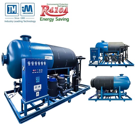 JM Brand 380V 130Nm/Min Industrial Water Cooled R410a Refrigerated Air Dryer Stainless Steel Construction Energy Saving