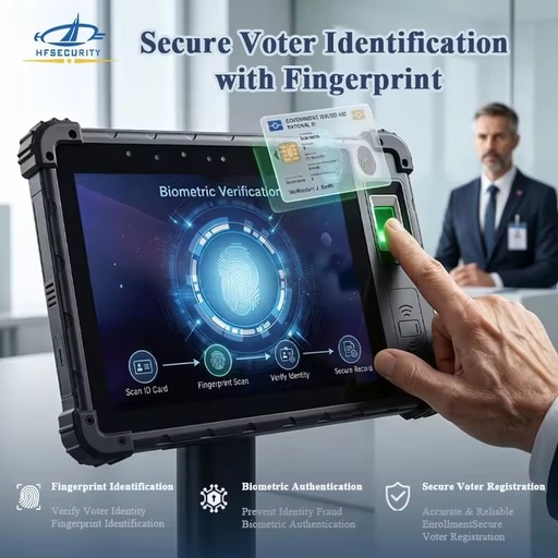 HFSecurity FP08 Rugged Biometric Terminal Oil Field Worker Tracking Outdoor Workforce Solution Harsh Environment Terminal