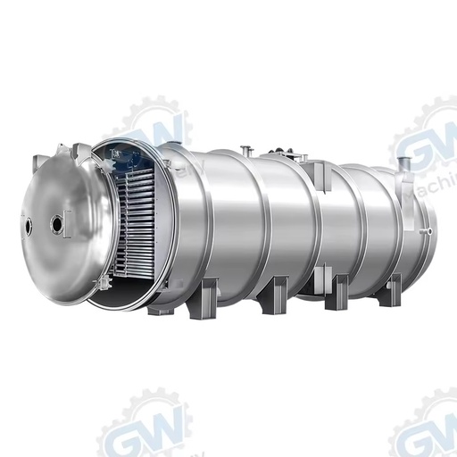 GW New Industrial PLC-Controlled Fruit Vegetable Freeze Dryer Machine Stainless Steel Vacuum Lyophilizer 500kg Capacity for Food
