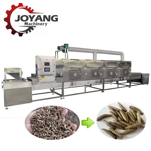 Cost-effective Industrial Microwave BSFL Dryer Automatic Insects Drying Machine