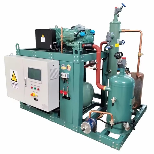 Energy Saving Evaporative Cooled Screw Refrigeration Compressor Condensing Unit HFFD/HFFG 60 HP Triple Screw Parallel