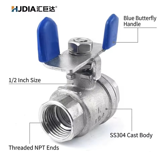 Two-Piece Butterfly Handle Flanged Cast Iron Ball Valve Full Bore Large Flow Corrosion Resistant Water Gas Control for Oil Gas
