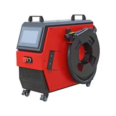 100W/200W/300W/500W Rust Paint Oil Removal Laser Cleaner Compact Air-Cooled Portable Suitcase-Type Pulse Laser Cleaning Machine