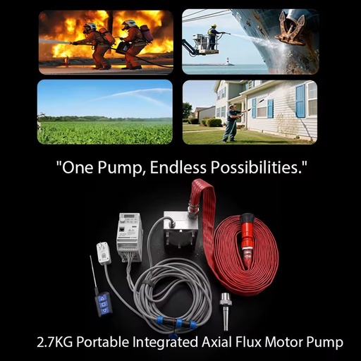 New Portable Axial Flux Motor Canned Pump 2.7KG Zero Leakage Acid Resistant Chemical Transfer Pump