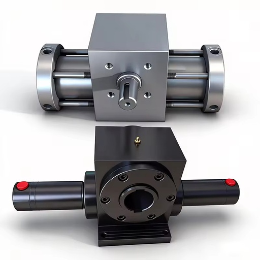 Customable Double Single Rack and Pinion Hydraulic Cylinder Swing Shaft Output or Hole Output Tie Rod Rotary Hydraulic Cylinder