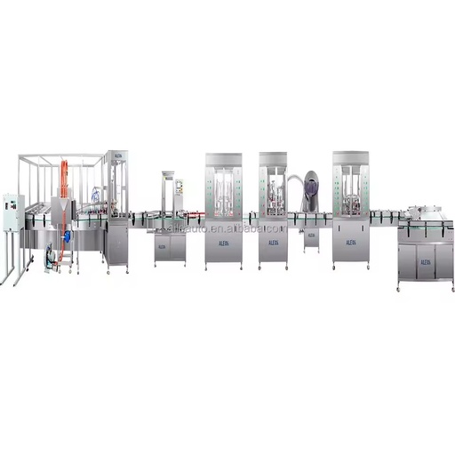 High Speed Electric Full Automatic Aerosol Filling Production Line 6000 Cans/Hour for 200ml Fabric Wedding Spray Plastic