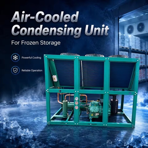 40HP Industrial Refrigeration Unit 380V Three Phase for Meat Processing Plant Poultry and Seafood Freezing