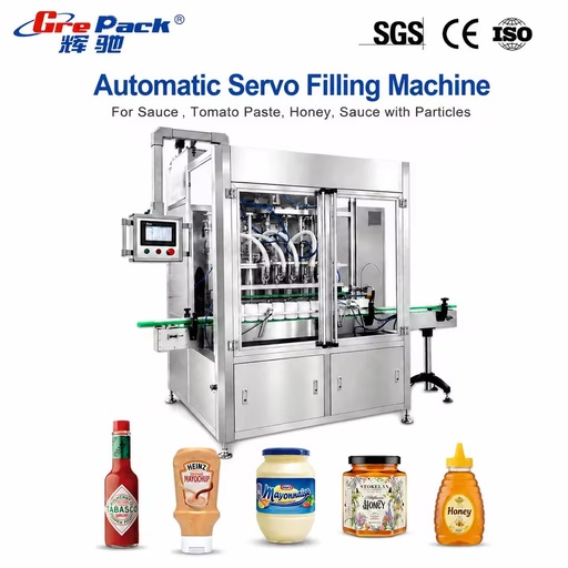 Automatic Hot Sauce Filling Machine Chopped Pepper Oil Seasoning Sauce Chili Paste Bottle Filling Machine