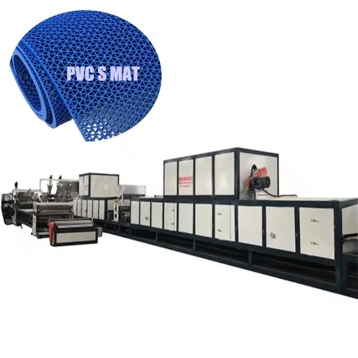 Single-Screw PVC High Productivity Door Mat Production Line with Engine Gearbox PLC for Sheet Extrusion New