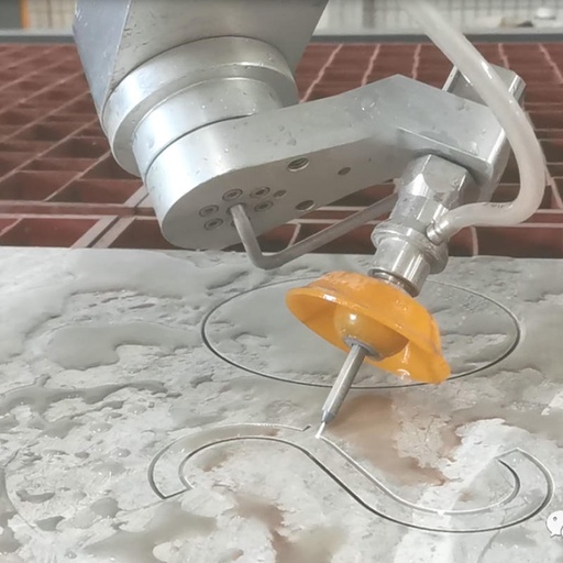 AC Five-Axis Waterjet Cutting Machine Water Jet Saw for Marble and Granite Stone Chamfer Machine 45 Degree Tile Cutter