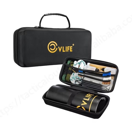 CVLIFE 3x3 Patches and 6\" Swabs Cleaner Set Nylon Brushes Silicone Picks Needle Oil for Hunting
