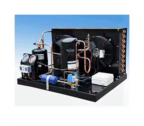 Free-Standing Air Cooled Condensing Unit Copeland Scroll Compressor Motor Energy Saving 1 Year Warranty Manufacturing Plant