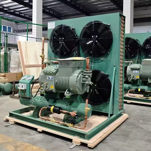 "custom High-efficiency" Condenser Unit: H-type Condenser + Customer-preferred Compressor, -35℃ Provided 1 Set Bitzer 260 27.7KW