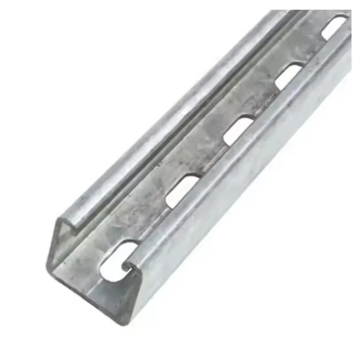 Galvanized Steel Channels S250GD, S350GD Grades 41x41mm & 41x21mm 2.0-2.5mm Thickness Perforated C Profiles for Solar Projects
