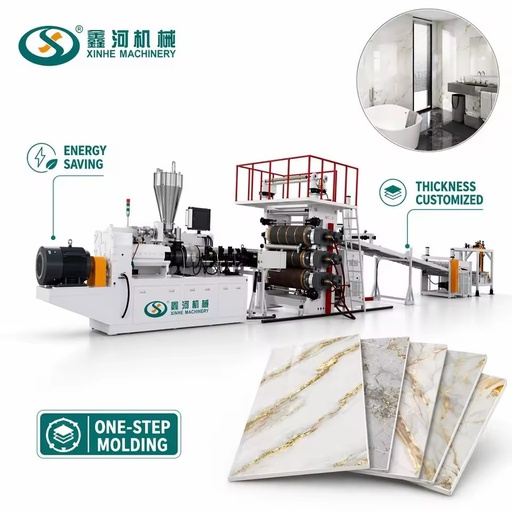 UV Coating Machine PVC Marble Sheet Production Line for High Gloss Finish