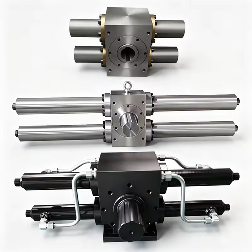 180-250 Degree Rack and Pinion Rotary Cylinder High Torque Double Gear Hole/Shaft Type Swing Hydraulic Cylinder for Excavator