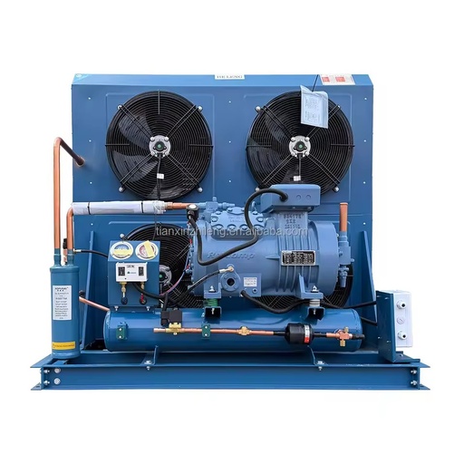 Medium Air Cooled Semi Hermetic Condensing Unit for Fruit Vegetable Fresh Precise Temp Energy Save