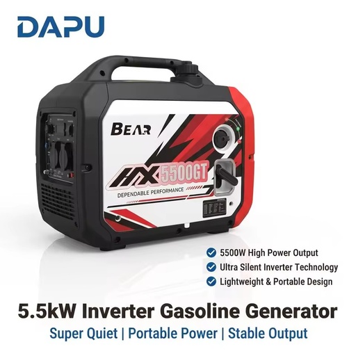5.5kW Digital Inverter Generator 5500W Hand-Carry Silent Gasoline Petrol Generator for Outdoor Market and