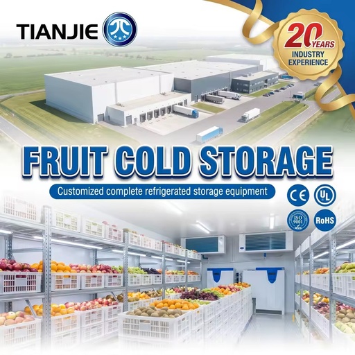 Energy Saving Industrial Cold Storage Room Top Quality Screw Compressor Blast Freezer System for Frozen Food Plant