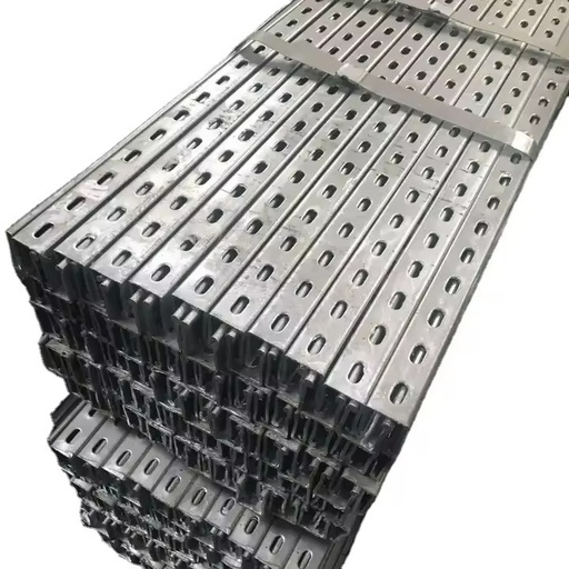 S450 ZAM275 Zinc Aluminum Magnesium Steel C Channel Profile for Solar Stand Metal Slotted Channel