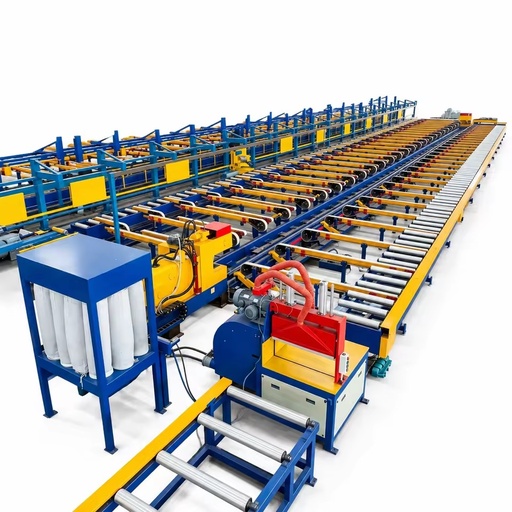 YZ-CB-1100T Cooling Bed 26m 4-Stage Aluminum Extrusion Run-Out Table
