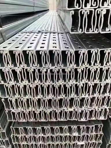 Solar Panel Bracket System C Channel 41x41 cm Industrial Flat Roof Hot-Dip Galvanized Aluminum Alloy Rail