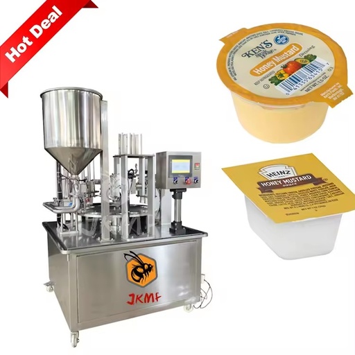 Factory Price Automatic Honey Mustard Dressing Cup Filling and Sealing Machine