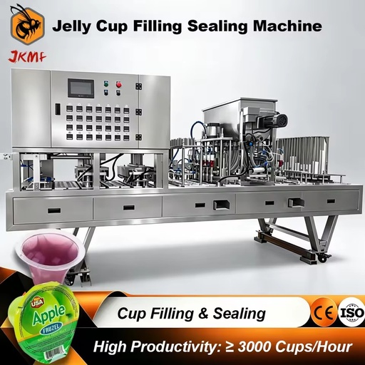 High Productivity Automatic Pudding Jelly Cup Filling and Sealing Machine Grass Jelly Cup Filling Sealing Packing Machine