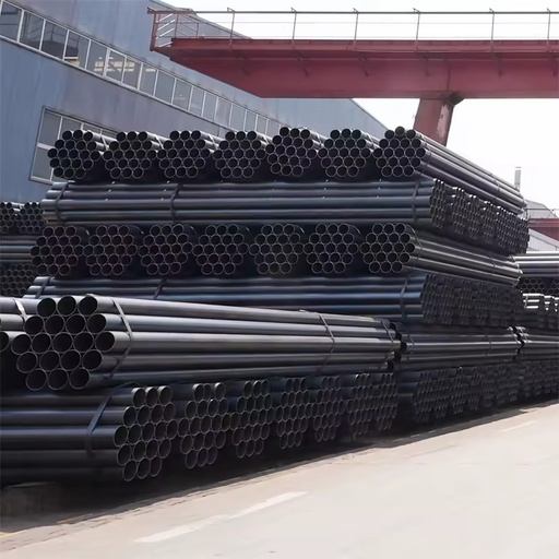 Cheap Price Q235 Q345 ASTM Ms Carbon ERW Black Round Welded Steel Pipes and Tubes for Building