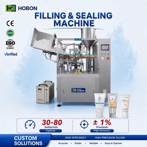 Cosmetics Daily Chemicals Toothpaste Peristaltic Pump Cosmetic Fillers Automatic Feeder Horizontal Filling Sealing Machine