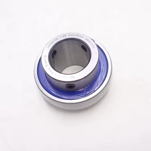 UC207-20 Radial Insert Ball Bearing UC207 1-1/4 1.25 Inch 31.75mm ID with 3 Screw Nuts
