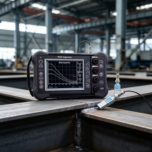 Digital Ultrasonic Flaw Detector 0-6000mm Testing Range Metal Crack Defect NDT Testing Equipment for Steel Weld Inspection