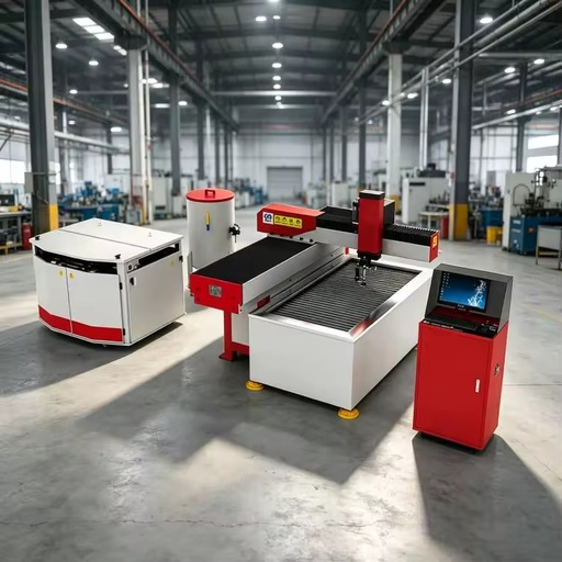 High Pressure 5 Axis CNC Water Jet Cutter for Stone Glass Metal Cutting