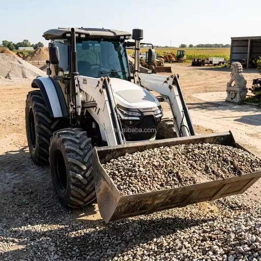 Agricultural Used Mini Tractor with Front End Loader 50-100HP Yangdong/Yuchai Engine 4WD Shandong Origin