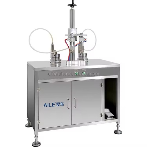High Efficiency Semi Automatic Pneumatic Aerosol Liquid Filling Machine Pump Stainless Steel High Accuracy Aluminum Cans Oil