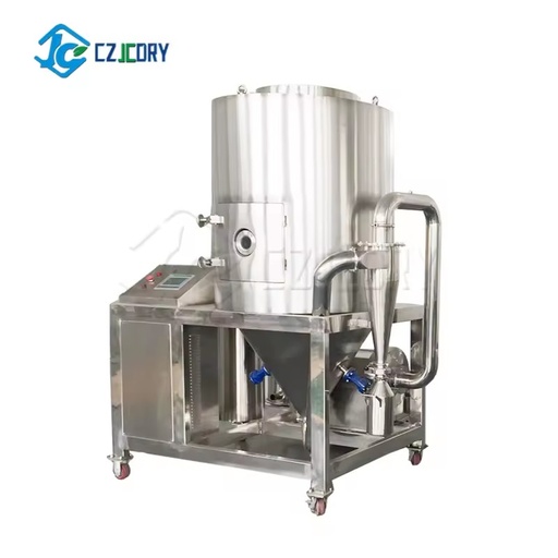 New LPG Lab Model Centrifugal Spray Dryer Low Capacity PLC Controlled Gear Ti Material High Efficiency Food Processing Engine