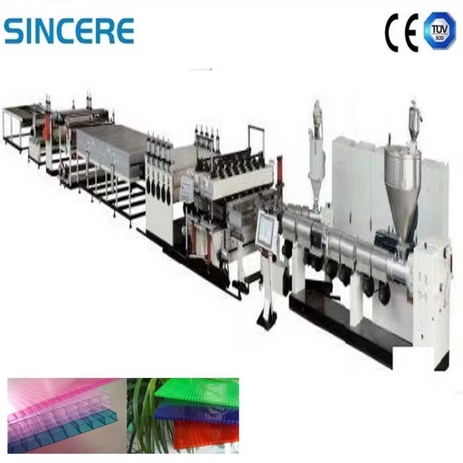 Manufacturing Equipment for PC/polycarbonate Hollow Wall Panels Used in Garages and Sheds