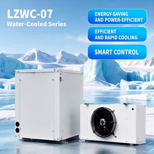 Energy Saving Bitzer Aircon Refrigeration Equipment Water Cooled Condensing Unit HVAC Parts for Cold Room Blast Freezer