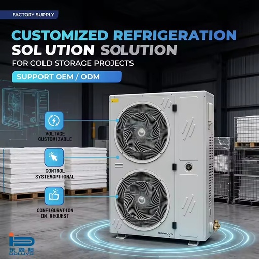 Cold Room Condensing Unit for Walk in Cooler Refrigeration Unit with Air Cooled Scroll Compressor 3HP to 10HP